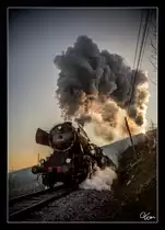 Sonnenuntergang - Es war ein Genuss für Augen und Ohren, als die SZ 33-037 im Schritttempo mit dem Weihnachtszug 15022 von Metlinka nach Novo Mesto, in Semic bergwärts fuhr. 17_12_2016
