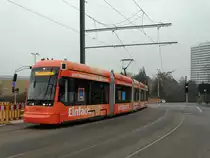 MVG Stadler Variobahn Wagen 229 Aldi Süd Vollwerbung am 17.12.16 in Mainz Universität