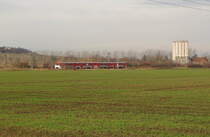 ASLVG VT 2.35 + VT 2.38 als DPE 62150 von Wernigerode und DPE 62154 von Egeln nach Erfurt Hbf, am 10.12.2016 in Erfurt Ost.