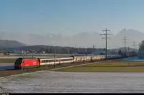 IC Brig - Romanshorn am 3. Januar 2017 bei Kiesen.