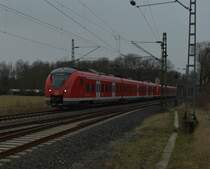 S8 nach Hagen Hbf bei der Einfahrt in Kleinenbroich am Samstag den 7.1.2017
