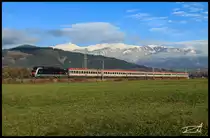 Von Wien Hauptbahnhof bis nach Venedig durft am 11.10.2016 die 1215.025 Weltrekordlok den EC 31 ziehen. Knittelfeld