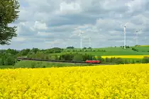 Eine unbekannte 232/233 mit dem EZ 51081 nach Nürnberg Rbf bei Schwingen, 20.05.2016