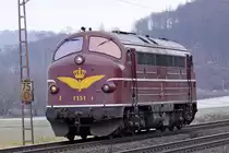 NOHAB 2602 ab 13.05.1965 bis 1999 als DSB MY1151 ab 2012 CLR - Cargo Logistic Rail Magdeburg am 10.01.2017 nördlich von Salzderhelden am BÜ75,1 um 14:34 in Richtung Göttingen
