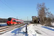 442 273 DB Regio bei Oberlangenstadt am 06.01.2017.