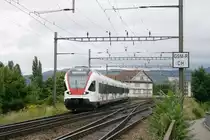 In Basel konnte ich am 18. Juli 2009 den Triebzug 521 004 ablichten.
Wenige Sekunden nach der Aufnahme befuhr er die Brücke über den Rhein.
