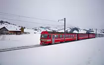 ABt 144 fährt mit der S23 nach Gossau SG in Appenzell vorüber.Bild vom 10.1.2017