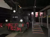 ex. Kleinbahn Erfurt-Nottleben 89 6024 am 31.08.2016 im Deutschen Dampflokomotiv-Museum in Neuenmarkt-Wirsberg.