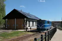 Umsetzen von 705 915 im Bf Nová Bystrice nach Ankunft mit Os256 am 20.05.2014.