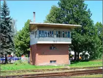 Das Stellwerk Nr.2 am Bhf. Sušice 24. 7. 2012.