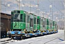 Basler Guggumere Be 4/6 auf dem Weg in eine neue Heimat nach Sofia/Bulgarien in Buchs SG. (19.01.2017)