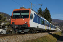 OeBB: Mit etwas Fotografenglück konnten am 28. Dezember 2016 die beiden Triebzüge Domino (am Morgen) und NPZ (am Nachmittag) im planmässigen Einsatz fotografiert werden.
Foto: Walter Ruetsch