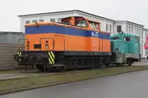 345 414-7+312 176-1 abgestellt im Rostocker Fracht und Fischereihafen.22.01.2017 