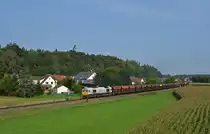 247 047 mit dem  Kohlezug EZ 44813 nach Garching.Tüßling am 6.9.2014.