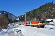 1144 117 mit IC 515 am 21.01.2017 bei Pichl. 