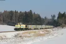 580 010-3 mit einem Aushub bei Lauffen 20.1.17
