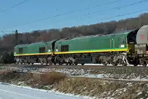 06.01.2017 Streckenabschnitt Uhingen 92 80 1266 004-1 D-RHC (2. Lok, die erste kann ich nicht mehr entziffern - kam zu überraschend)