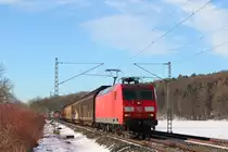145 071-7 DB Cargo bei Oberlangenstadt am 19.01.2017.