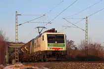 E 189 822 STB bei Unterlangenstadt am 26.01.2017.