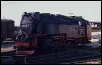 997235 am 17.3.1990 im BW Wernigerode der Harzer Schmalspurbahnen.