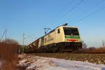 E 189 822 STB bei Unterlangenstadt am 26.01.2017.