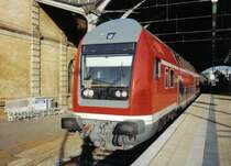 Kurz nach Fertigstellung der Modernisierung, konnte ich diesen DABbuzf 778.2 im Hbf Halle(Saale) ablichten. Er war in eine RB nach Magdeburg eingereiht. Das Bild entstand im November '97.