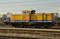 212 306-5 der DB Bahnbau Gruppe in Duisburg Bissingheim.28.1.2017