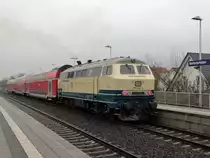 DB Westfrankenbahn 218 460-4 Conny am 30.01.17 in Niederdorfelden 