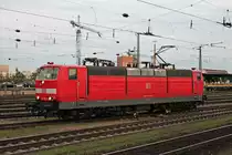 Lokportrait von der Frankfurter 181 205-6, als sie am Morgen des 04.08.2015 zu ihrem Abstellplatz in Basel Bad Bf rangierte. Sie brachte zuvor eine IC-Leergarnitur aus Kalrsruhe nach Basel.