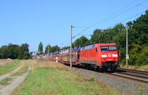 152 072 mit GA 49969 Gelsenkirchen-Bismarck - Mszczonow am 24.08.2016 bei Peine