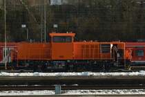 Die einen Tag zuvor abgenommene Neulok 90 80 1002 015-8 D-ALS/ Alstom H3 muss in Mosbach-Neckarelz einen Zwischenhalt einlegen, das nutzt der Tf um Überprüfungen vor zu nehmen. 21.1.2017