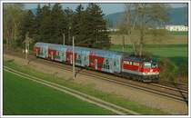 REX 2168 von Wien nach Sigmundsherberg am 16.4.2007 mit 1142 694 bespannt, kurz vor Tulln.