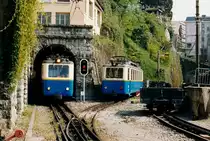 MG/GN: Bereits in den früheren Jahren beschafften sich Privatbahnen der Westschweiz einheitliches Rollmaterial. Die ABeh 2/4 mit den Baujahren 1938-1968 wurden von SLM/BBC erbaut für die Montreux-Glion sowie für die Glion-Rochers-de-Naye Bahn. Die Aufnahme eintstand während den 80er-Jahren in Montreux.
Foto: Walter Ruetsch