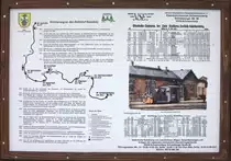 Hinweis auf die ehemalige Strecke Zwönitz-Scheibenberg in Beierfeld.11.02.2017 10:39 Uhr.