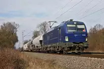 Vectron 193 845 von MGW-Service in midnight blue am 02.02.2017 in Lintorf.
