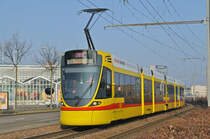 Be 6/10 Tango 178, auf der Linie 11, fährt zur Haltestelle M-Parc. Die Aufnahme stammt vom 14.02.2017.