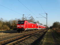 DB Regio 146 241-5 mit RE nach Frankfurt Stadion am 14.02.17 in Hanau West