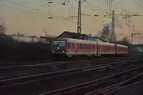 628 633 an der Spitze eines RB38  nach Düsseldorf Hbf.  14.2.2017
