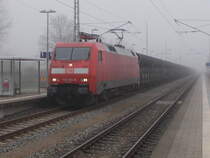 152 156 kam,am 17.Februar 2017,mit dem Rohrzug Mülheim-Mukran,durch Bergen/Rügen.