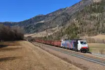 186 444 mit DGS 44221 am 25.02.2017 bei Mules. 