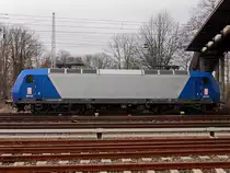Berlin Flughafen Schönefeld in Brandenburg am 26. Februar 2017, am Abstellgleis steht RHC 2015 , 145-Cl 201/145 097-2 ( NVR-Nummer91 80 6145 097-2-RHC).