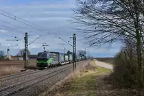 193 277 mit DGS 43946 am 01.03.2017 bei Amselfing. 