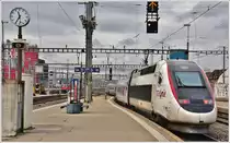 TGV Lyria 30218 Rame 4401 nach Paris gare de Lyon verlässt Zürich HB. (01.03.2017)