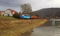 122 016-9 zu sehen am 02.03.17 in Ústí nad Labem Střekov.