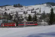 Kurz nach der Abfahrt in Gais befindet sich S24 auf der Fahrt nach Altstätten Stadt (18.02.2017).