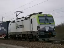 CAPTRAIN Vectron 193 892 hört auf den Namen  Jerome  ; bei Winsen (Luhe), 04.03.2017
