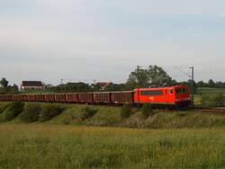 Unbekannte BR 155 mit dem Cs 60706 von Harburg (Schwaben) �ber Aalen und Stuttgart nach Heilbronn, hier bei Goldsh�fe aufgenommen.