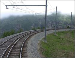 Eine etwas merkw�rdige Doppelspur, die zum Denken anregt, befindet sich neuerdings auf der Alp Gr�m.