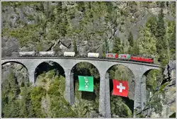 Güterzug mit Ge 6/6 II 704 