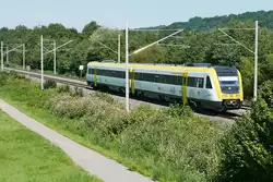 Nachher# Streckenabschnitt Biberach (Ri�) - Aulendorf mit Oberleitung.
